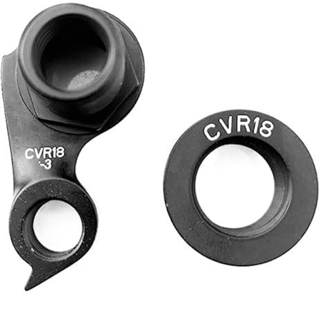 Wivplex 2 Stück Fahrrad-Schaltwerkaufhänger, for Cervelo, CVR18-3 DRH-WMN112 DRH-Rat Disc Road Rahmen S3 C3 C5 R3 R5 S5 Carbon Mech Dropout Haken für Schaltauge(Black WGH960P2)