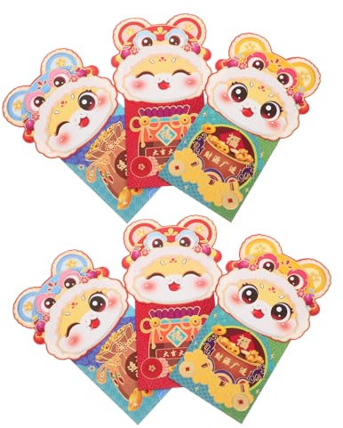 Lurrose 6er-pack Hx002 Entzückende Hong Bao-dekorationen Zum Chinesischen Neujahr