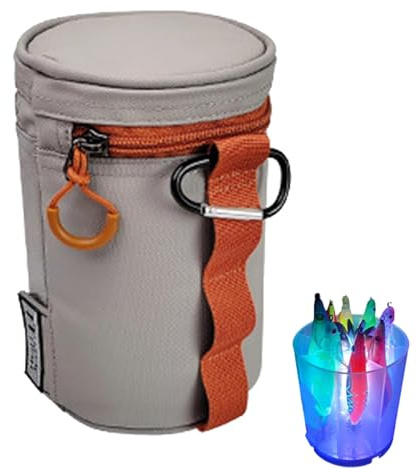 Borsa portatile per attrezzi da, borsa per attrezzi da d'acqua, borsa portaoggetti con luce di riempimento per attività all'aperto, sul ghiaccio, notturna, grigio, Refer