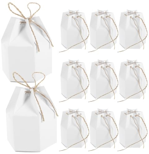 Cabilock 50stücke Pack Hochzeitsgeschenkbüchsen Partygeschenkboxen Für Süßigkeiten Aufbewahrungsboxen Aus Kraftpapier Für Geburtstag Hochzeit Kleine Süßigkeitenbehälter