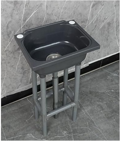 XRB2050 Lavabo da Bagno, 38x28x79 cm / 15x11x31 Pollici Lavabo da Appoggio, Lavandino in Resina PP per Bagno WC Lavanderia Garage Guardaroba A