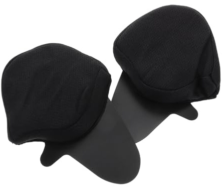 Vollständig Abdeckende Helm Ohrpolster für Motorradhelm, 2 Stück | Schwarz, Stoff Ausführung mit Wind und Regenschutz, Ohrstöpsel Motorrad