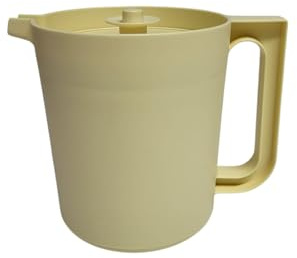 Tupperware kanna vattenkanna mjölkkanna läckagesäker med trycklock BPA-fri (gul 1,0 liter)