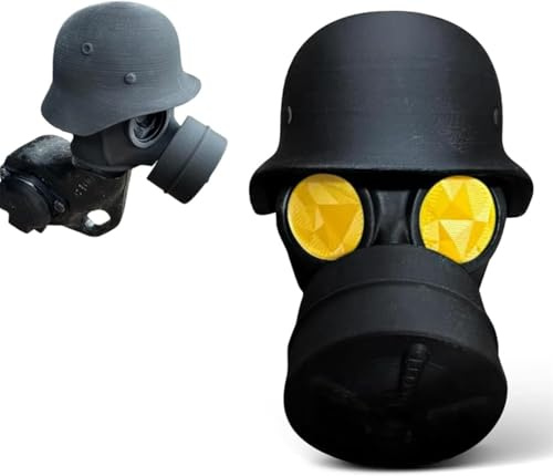 Cover Cap for Trailer Coupling,Helmet Gas Mask Trailers Ball Covers Fun Gas Mask Helmet Trailers Hitch Covers Trailer Coupling Protective Cap for Drawbar Hitch (Yellow)