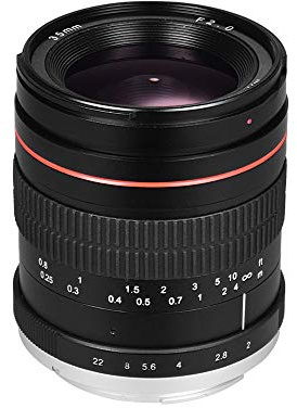35 mm F2.0 Weitwinkel-Objektiv mit manuellem Fokus, Vollformat-SLR-Linse, geringe Streuung, Ersatz für Canon EF Mount 100D 200D 350D 450D 500D 600D 650D 700D 70D 60D 5D 5D2 5D3 5D4 6D 1DX 50D 1200D