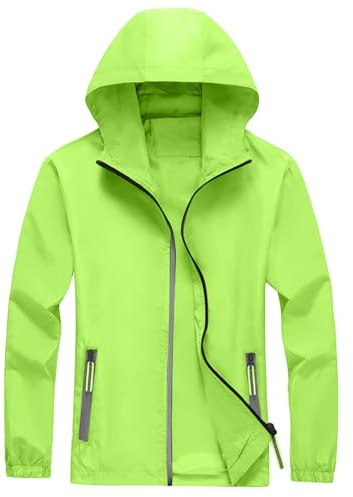 Tofotl Bavaresi Tattica Giubbotto Uomo Estivo Leggera Stagione Abbigliamento Pezzi Giacca Moto Uomo Invernale Con Poncho Antipioggia Bicicletta Invernale Anti Giacca Antipioggia 16Verde Fluorescente M