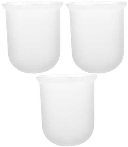 UPKOCH Portaescobillas de Baño Juego de 3 Piezas Fácil de Limpiar y Bien Organizado Escobillero de Pared Soporte Plástico para Inodoro para Accesorios de Baño