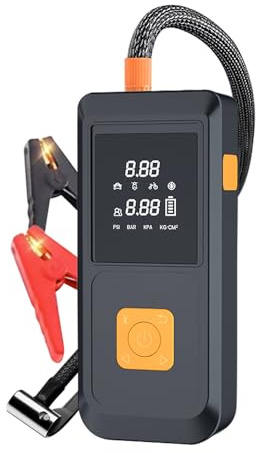 aqxreight Démarreur de Saut avec Compresseur d'air 1000A Peaks Booster de Batterie Automobile avec Lumière LED Fonction de Banque d'alimentation Gonfleur de Pneu Numérique (#2)