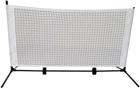 Court Barrier – leichtes tragbares System, kompakter Tennistrainer, schnell eingerichteter Rahmen, Hinterhofauffahrt, Badminton-Outdoor-Zubehör, ideal für Spielregulierung Höhe.