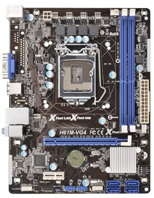 Motherboard La scheda madre Fit For ASRock H61M-VG4 supporta i socket LGA 1155 i3-3220 3240 i5-3450 3470 i7-3770, DDR3 Micro ATX