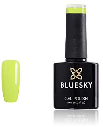 Bluesky Gel Nail Polish, Lime Zest A081, Bright Green, Long Lasting, Chip Resistant, 10 ml (Requires Curing Under UV LED Lamp)