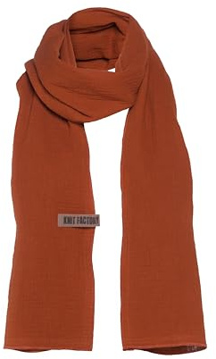 Knit Facory - Liv Schal - Fein Gewebter Damen Schal - Luftiger Musselinschal - Für Frühling und Sommer - 100% Bio-Baumwolle