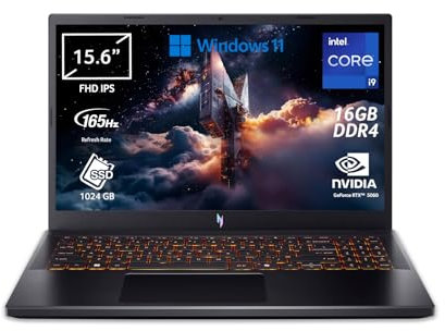 acer Nitro V 15 ANV15-52-94KP Notebook Gaming, NVIDIA GeForce RTX 5060 8 GB GDDR7, Processore Intel Core i9-13900H, Ram 16 GB DDR4, 1024 GB SSD, Display 15.6 FHD IPS 165 Hz LED LCD, Windows 11 Home