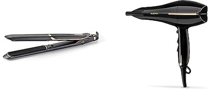 BaBylissBaByliss Smooth Pro 235 Hair Straighteners, Ionic, Salon performance, Controlled heat, 6 settings, Ceramic plates & Salon Pro 2200 Hair DryerBaByliss