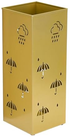 Porte-parapluie carré en métal pour entrée, rangement à domicile pour couloir, entrée, salon, peut contenir 4 à 5 parapluies