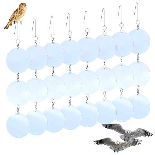 Disques repulsif,Anti-oiseaux suspendus disques,Disques anti-oiseaux,Anti oiseaux Répulsif,Effaroucheur pigeons,Protection Efficace Contre Les Pigeons,Les Pics,Éloignent Les Oiseaux de Votre Maison