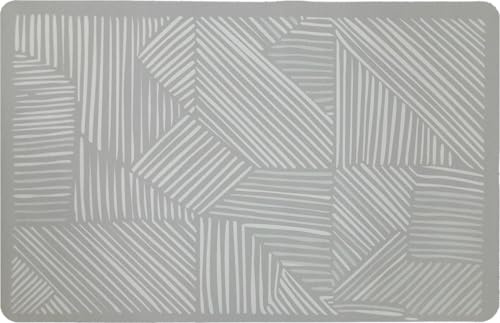 MYBO TV - Tapis DE Bain TAPIGENIO - Super Absorbant, antidérapant, séchage Rapide - Tapis Salle de Bain avec Diatomite - 50X80 CM - modèle Art Déco Gris