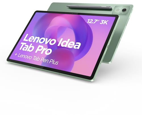 Lenovo Idea Tab Pro – Tablet 12.7 3K (MediaTek Dimensity 8300, 8 GB RAM, 256 GB UFS 4.0, 144 Hz, Wi-Fi 6E, Bluetooth 5.3, Android 14) Verde - Incluye Pen
