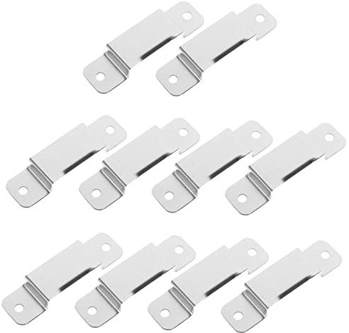 Gadpiparty 10pcs Lightweight Iron Tape Measure Holder Clip with Convex Shape Portable Tape Measure Clip Tool Belt Organizer for Technicians and DIY Use