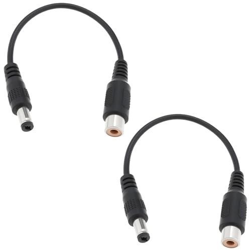 ECSiNG Câble Chauffant pour Objectif 2X DC5.5/2.1 Mâle vers RCA Femelle 12 V Compatible avec W&W Astro ASIair Pro