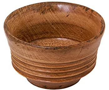 Ulfberth Holzschüssel im Wikinger Stil aus Mangoholz | Authentische Kleine Holzschale, Dekorative Schale für Haushalt, Mittelaltermarkt, Reenactment & LARP
