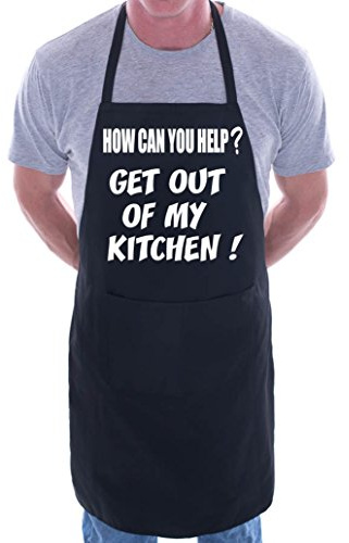 Print4U Get Me Out Of Kitchen Funny BBQ Cooking Novelty Apron Black