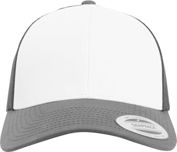 Flexfit Retro Trucker Colored Front Kappe Darkgrey/White One Size
