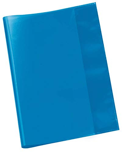 VELOFLEX - Schulhefthülle DIN A5 PP Transparent Blau 25 Stück