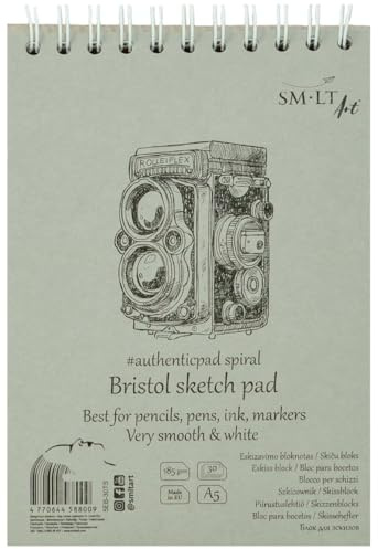 SM-LT Bloc Spirale - Dessin - Bristol - A5-30 feuilles - 185 gsm