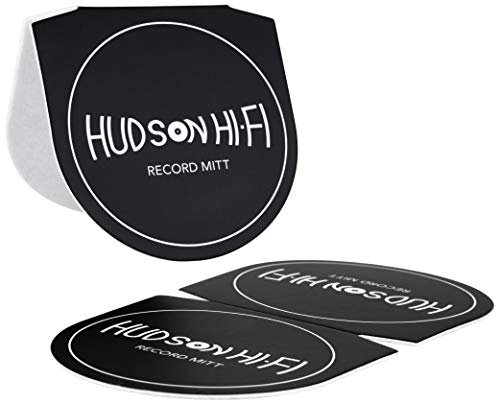 Hudson Hi-Fi Schallplatten-Handschuh, antistatischer Schallplattenreiniger und -Handler – Plattenspieler-Zubehör mit weichem Mikrofaser-Material für sichere, einfache LP-Handhabung und Vermeidung