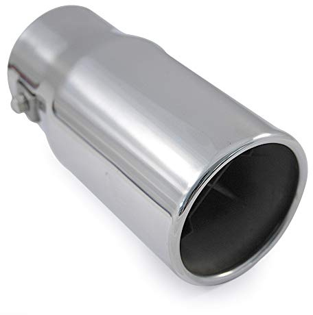 Universal Auspuffblende Endrohr Sport Schalldämpfer Edelstahl 58mm Chrom