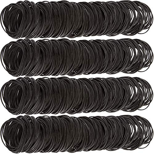 AMUU Rubber Bands black 500pcs #16 Small Rubber Band for Office money School Home size16 Elastic Band 38m m rubber bands