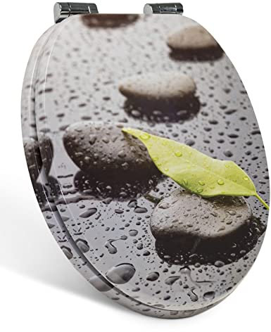 Xonic Design WC-Sitz - Premium Klo-Deckel - Toilettensitz mit Absenkautomatik - hochwertige Klobrille mit Motiv - MDF177