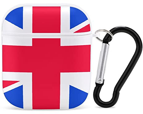 Estuche Airpods Bandera De Reino Unido Airpod Hard Case Cover Fundas para Auriculares para Apple Airpods1 Airpods2