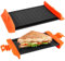 Belle Vous Microwave Toasted Sandwich Maker - Non-Stick Grill Cheese/Toastie Cookware - Safe Kitchen Tool for Toastie, Panini, Grilled Cheese & Grill Snacks - Dishwasher Safe - Orange Handles