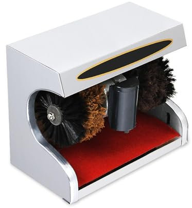 HACSYP Macchina lustrascarpe Automatica - Lucidatrice for Piccole Scarpe a induzione, Lucidatrice elettrica Commerciale, for Uso familiare, alberghiero, bancario