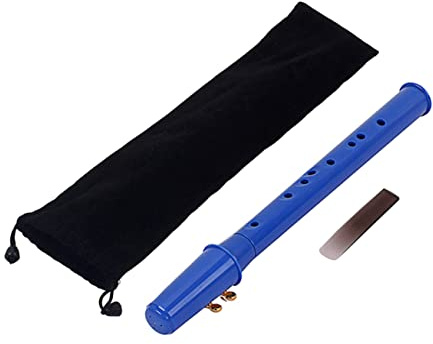 OFFSCH Pocket Sax Mini Tragbares Saxophon Mit Tragetasche Holzblasinstrument Blau Für Musiker Und Anfänger Für Überall Und Jederzeit Musizieren