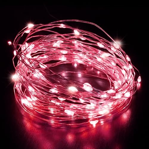 Desiretech – 50 LED Battery-Powered Christmas Fairy Lights – 5M Copper Wire Waterproof String Lights for Christmas Tree Decorating, Festive Indoor Holiday Décor, Winter Parties, Seasonal Events