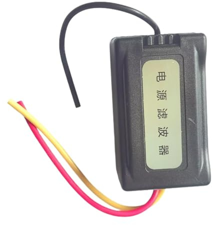 BaotyJie Generischer Audio-Rauschfilter, Erdungsschleifenisolator, Autoradio-Zubehör, universeller Rauschunterdrücker, DC 12 V Stromversorgung