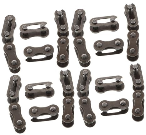 YARNOW 40pcs Metal Half Roller Joint Chain Kit for Mountain Bike Chain Repair Buckle Connector Crank Heavy