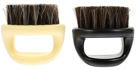 VINTORKY 2 Stück Bartbürsten Zur Bart Und Haarreinigung Ergonomisch Langlebig Multipurpose Stylingbürste Für Herren Für Friseure Und Zuhause