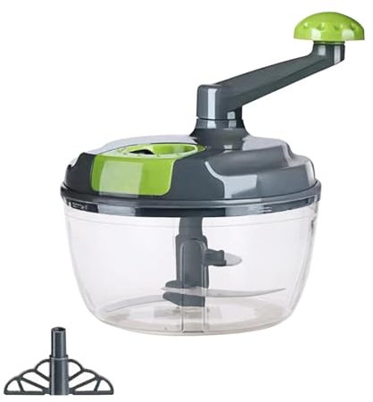 Tritatutto manuale - Processore di verdure manuale rapido multifunzionale | Tritatutto a manovella con manico pieghevole con manovella,