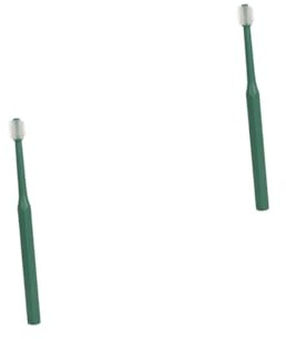 Gatuida 2 Stück Zahnbürste behandeln Haustier Hund Oral für welpen dog toothbrush cat toothbrush Mundpflegebürste für Welpen Werkzeug zur Zahnpflege für Kätzchen tpe Green