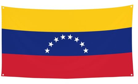 WZYCWB Bandera de Venezuela para fiestas, decoración de fiesta, adecuada para fiestas de cumpleaños o decoraciones de vacaciones