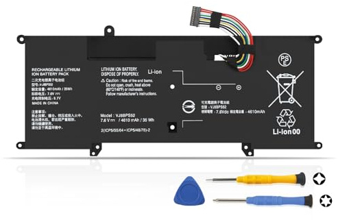 K KYUER 35Wh VJ8BPS52 Laptop Akku für SO-NY VAIO S11 S13 VJS112 VJS131 VJS132 SX12 SX14 (2019/2020) VJS121 VJS122 VJS123 VJS141 VJS142 VJS143 VAIO Pro PK VJPK11 VJPK13 PJ VJPJ13 VJPJ22 PF VJPF11