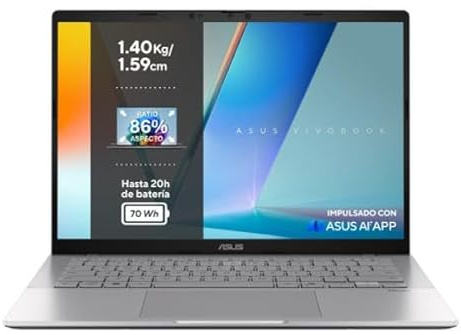 Laptop Asus VivoBook S14 S3407CA-LY075W 14 intel core ultra 5 16 GB RAM 1 TB SSD Qwerty in Spagnolo