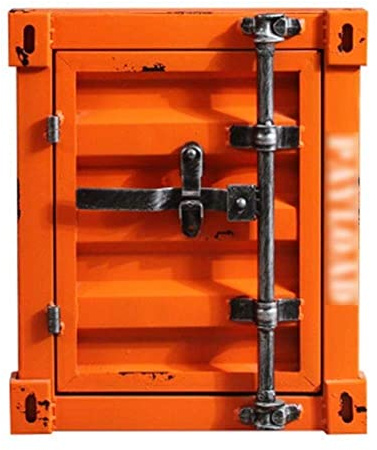 CLSDRZC Feuerfester, wasserdichter Einlagenversicherungs-Retro-Eisenschrank, Schließfach, Vitrine, Schränke für Ausweispapiere, A4-Dokumente für den Bargeldgebrauch im Home Office