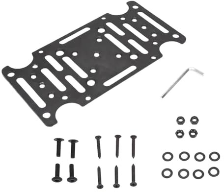 NEIQIUWING Supporto per cassetta postale in acciaio, spessore 4 mm, resistente alle intemperie, montaggio facile per pali architettonici o 4 x 4, materiale di fissaggio incluso