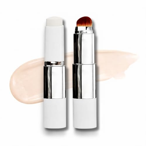 2-in-1 Color Changing Foundation Stick mit Bürste,Abdeckstift Gesicht und Foundation Make Up Natürliches Finish, Zweiköpfige Foundation-Stäbchen Wasserdicht für Reife Haut