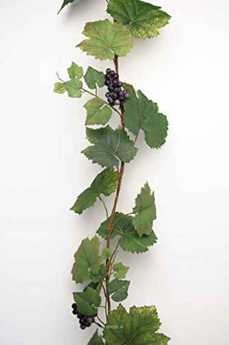 Artificielles - Guirlande de Vigne 180 cm avec 4 grappes de Raisin